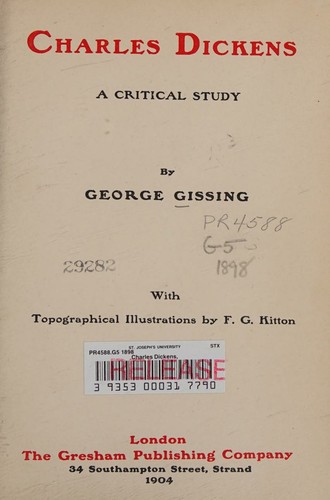 Cover for Charles Dickens