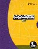 Cover for Math 8 / 7