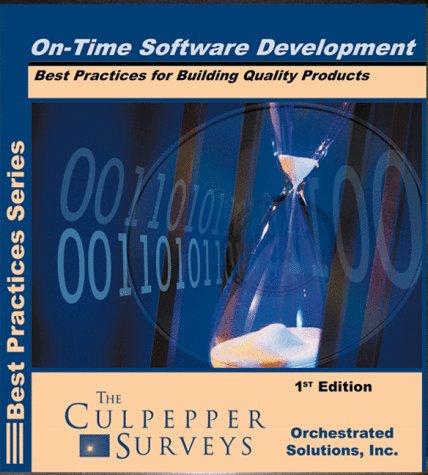 Cover for On-Time Software Development