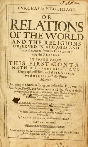 Cover for Purchas his pilgrimage
