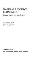 Cover for Natural resource economics