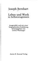 Cover for Joseph Bernhart, Leben und Werk in Selbstzeugnissen