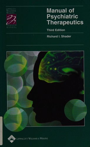 Cover for Manual of psychiatric therapeutics