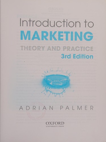 Cover for Introduction to marketing