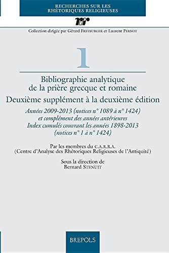 Cover for Bibliographie Analytique de La Priere Grecque Et Romaine