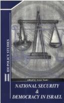 Cover for National security and democracy in Israel