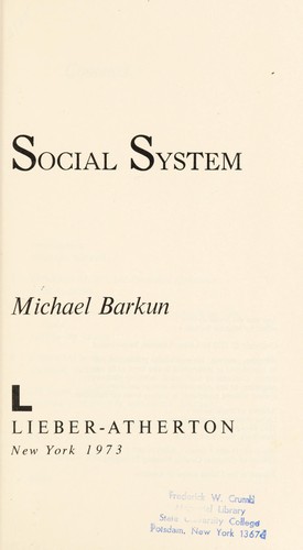 Cover for Law and the social system.