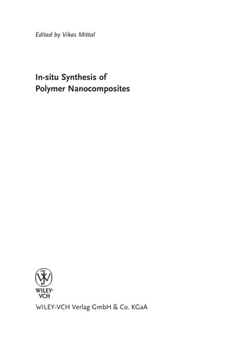 Cover for In-situ synthesis of polymer nanocomposites