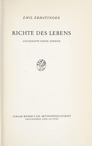 Cover for Richte des Lebens