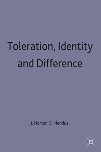 Cover for Toleration, Identity and Difference