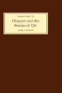 Cover for Chaucer and the poems of "Ch" in University of Pennsylvania MS French 15