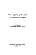 Cover for "Constantly Risking Absurdity"