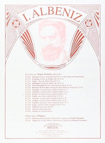 Cover for Sevilla, sevillanas "Suite Española Op.47 nº3"