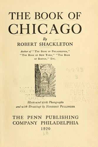 Cover for The book of Chicago
