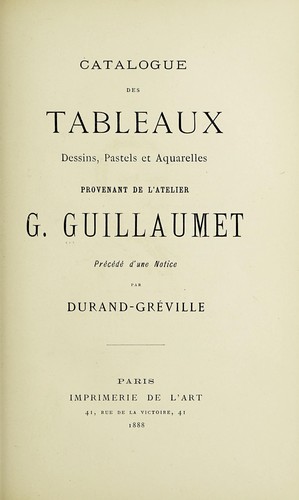 Cover for Tableaux