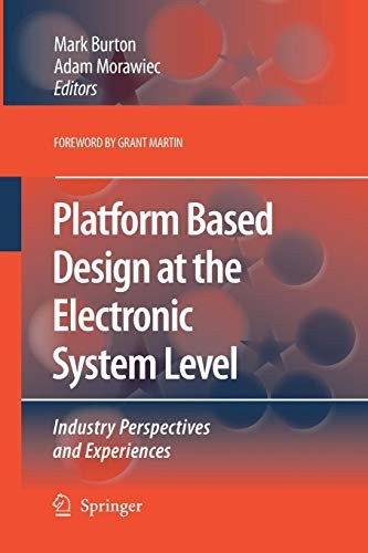 Cover for Platform Based Design at the Electronic System Level