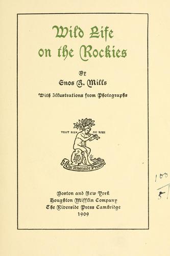 Cover for Wild life on the Rockies.