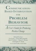 Cover for Communication-Based Intervention for Problem Behavior