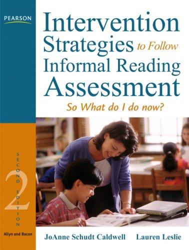 Cover for Intervention Strategies to Follow Informal Reading Inventory Assessment