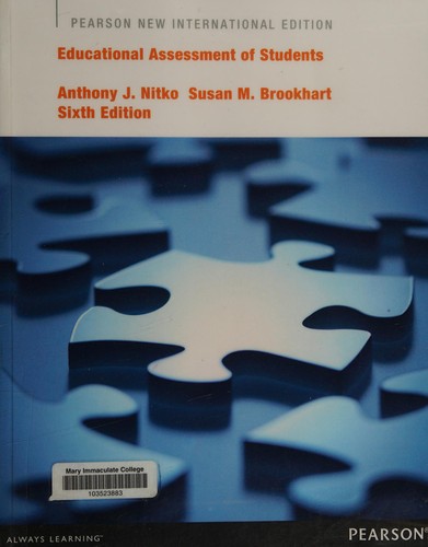 Cover for Educational Assessment of Students