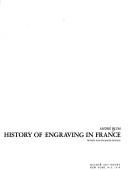 Cover for The origin and early history of engraving in France