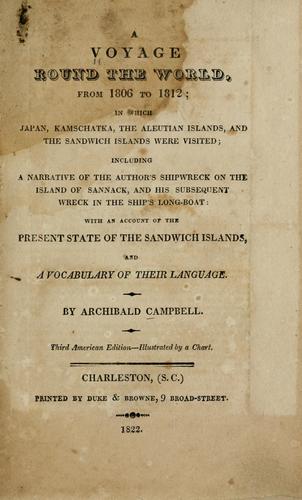 Cover for A voyage around the world, from 1806 to 1812