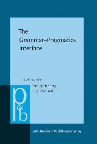 Cover for The grammar-pragmatics interface