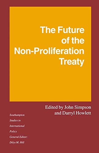 Cover for The Future of the Non-Proliferation Treaty