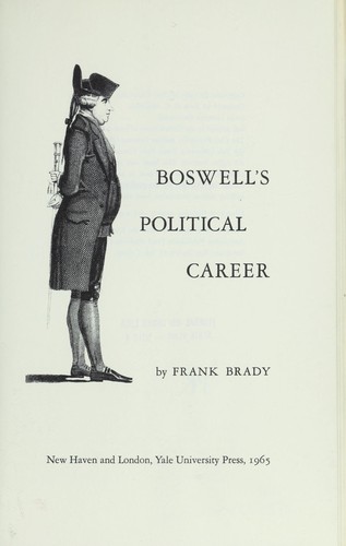Cover for Boswell's political career.