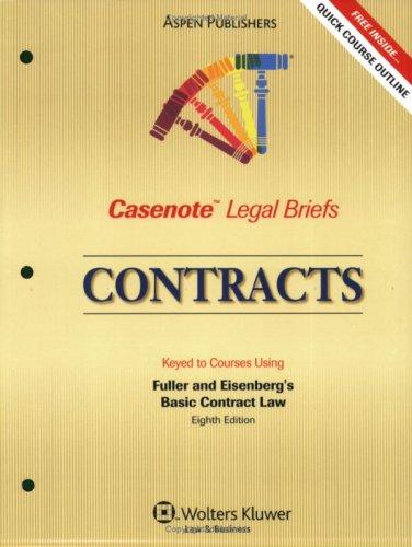 Cover for Casenote Legal Briefs Contracts