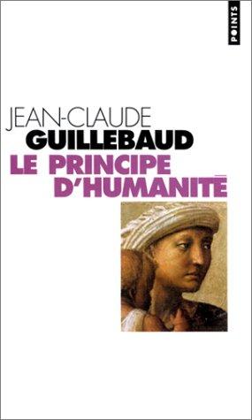 Cover for Le Principe d'humanité
