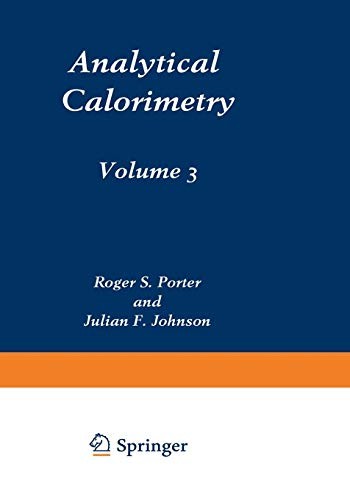 Cover for Analytical Calorimetry