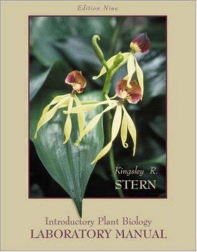 Cover for Laboratory Manual to accompany Introductory Plant Biology