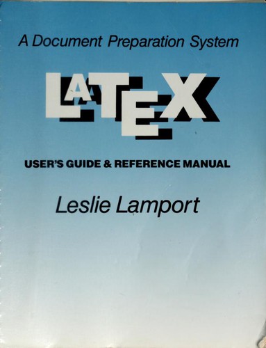 Cover for Latex Document Preparation System Users
