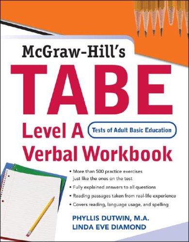 Cover for TABE Level A Verbal Workbook