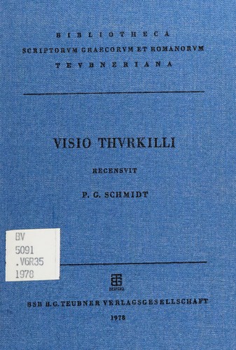 Cover for Visio Thurkilli relatore, ut videtur, Radulpho de Coggeshall