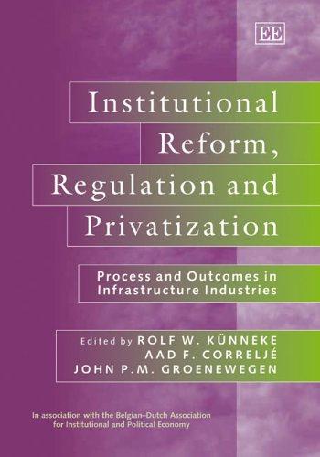 Cover for Institutional reform, regulation and privatization