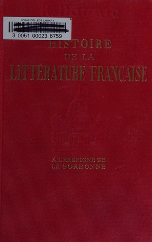 Cover for Histoire de la littérature française