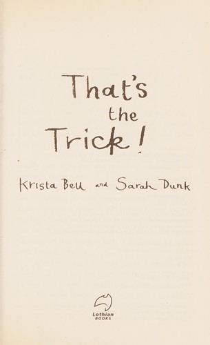 Cover for That's the Trick!