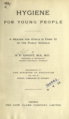 Cover for Hygiene for young people