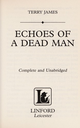 Cover for Echoes of a dead man
