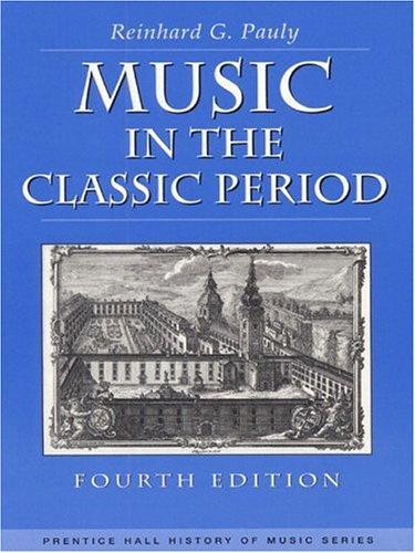 Cover for Music in the Classic Period (4th Edition)