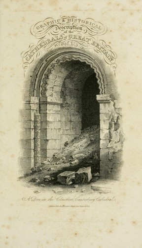 Cover for History and antiquities of the cathedral churches of Great Britain