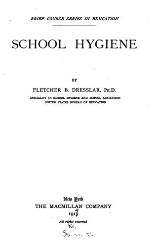 Cover for School hygiene