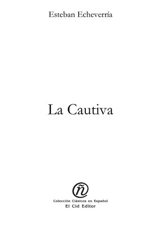 Cover for La cautiva