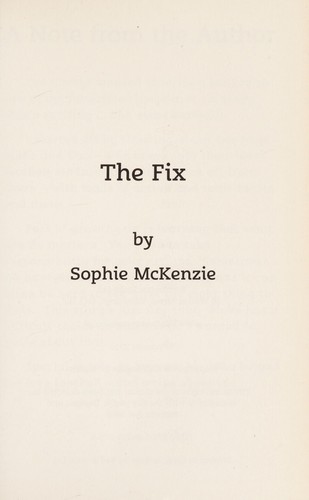 Cover for The fix