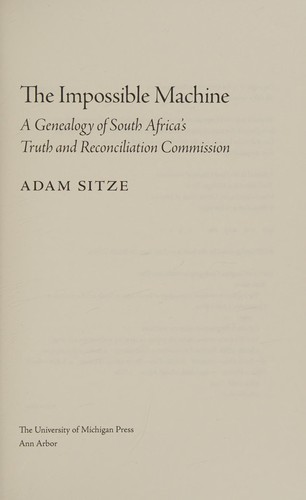 Cover for The impossible machine