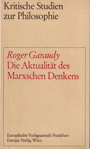 Cover for Die Aktualität des Marxschen Denkens