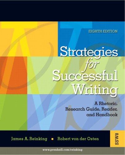 Cover for Strategies for Successful Writing