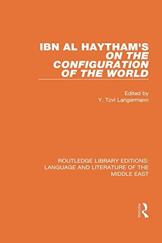 Cover for Ibn al-Haytham's On the Configuration of the World